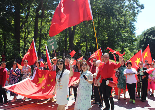 Parade of Flags at 2019 Cleveland One World Day - Chinese